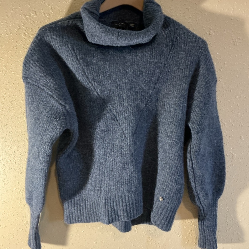 Ted Baker Blue Cowl Neck Sweater